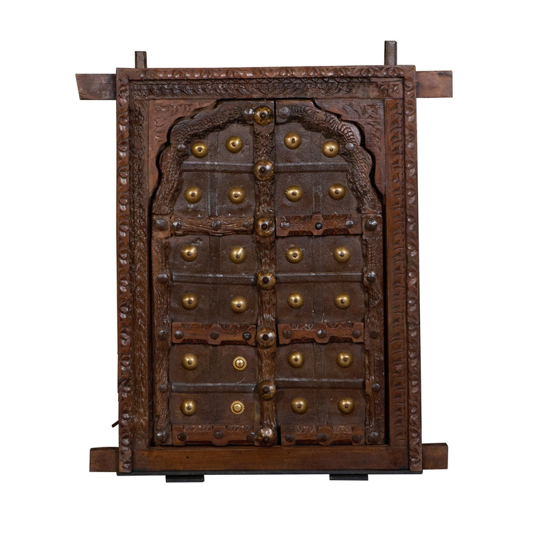 Brass-Studded Wooden Jharokha by Studio Vastu
