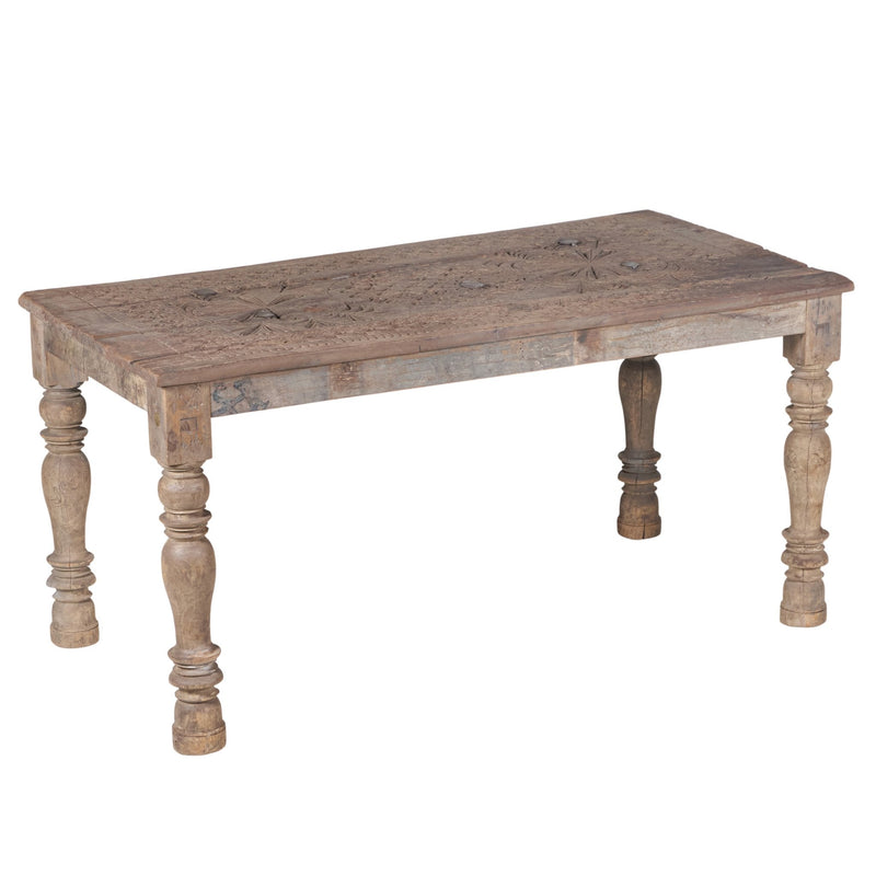 Carved Teak Heritage Dining Table by Studio Vastu