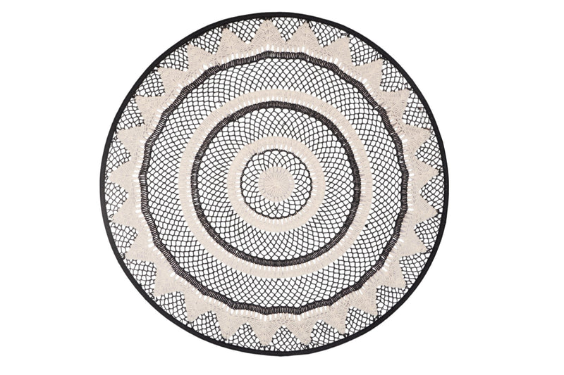 Mandala Cotton Rope and Iron Wall Art by Studio Vastu