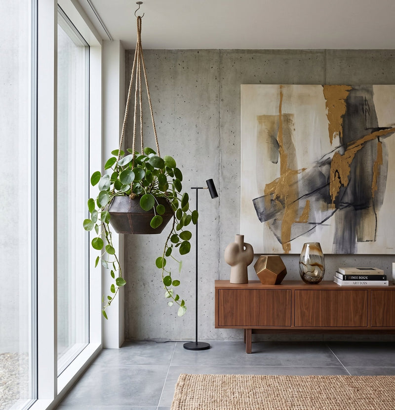 Patinated Iron Hanging Planter by Studio Vastu