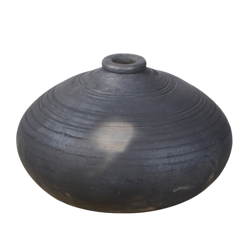 Smoked Terracotta Clay Vessel by Studio Vastu