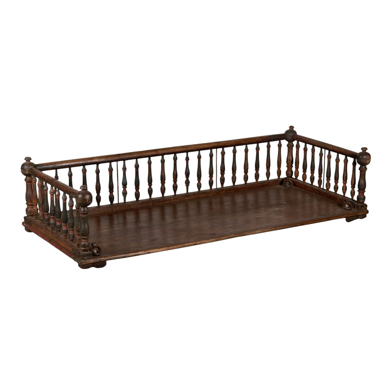 Spindle Teak Indian Jhoola Swing by Studio Vastu