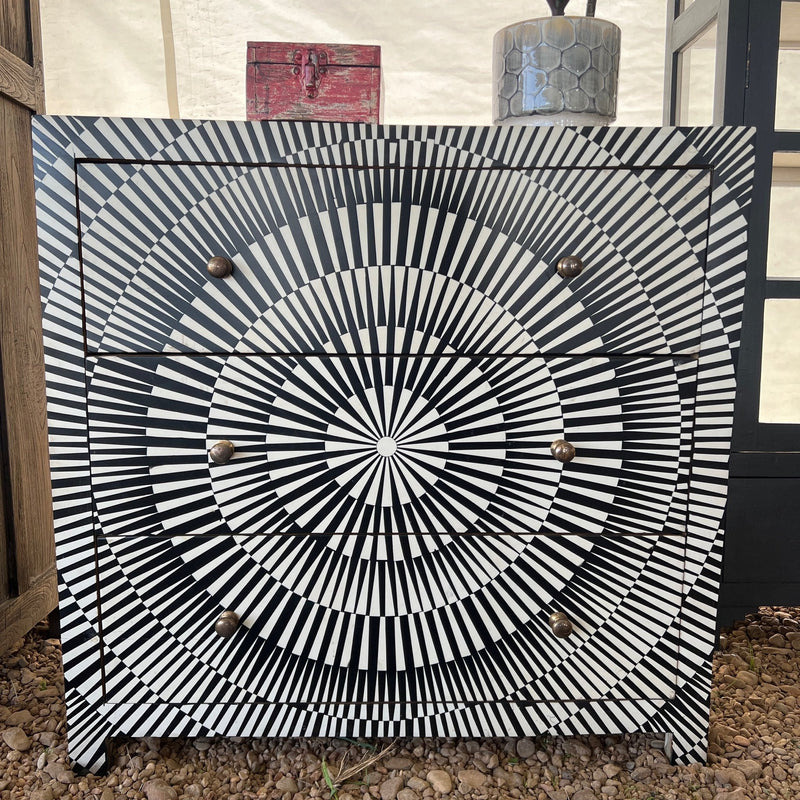 Starburst Resin Inlay Dresser by Studio Vastu