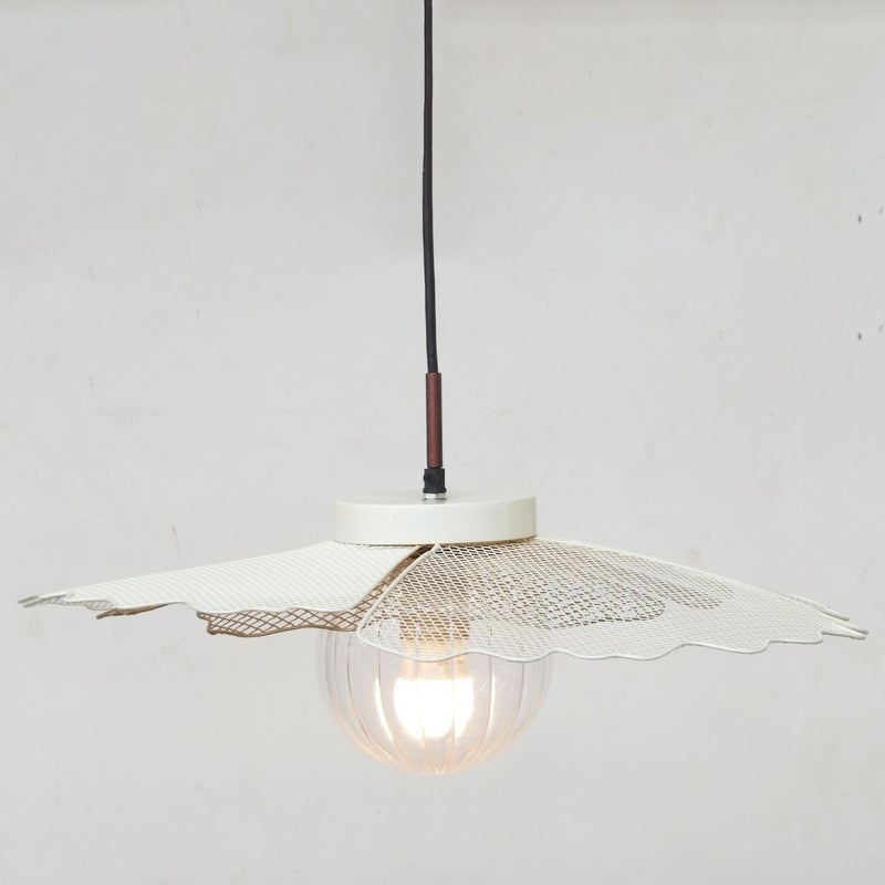 Steel Mesh Floral Pendant Light by Studio Vastu