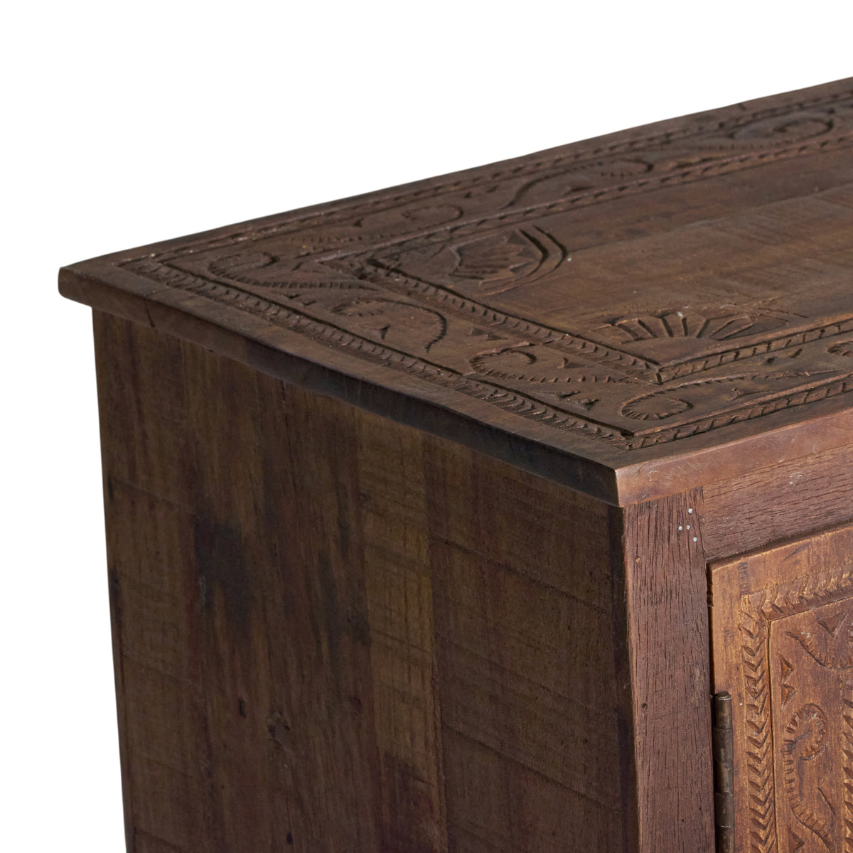 Teak Wood Long TV Console