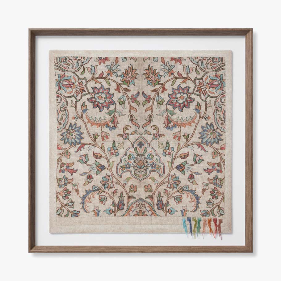Rug Map Primary, Textile Art
