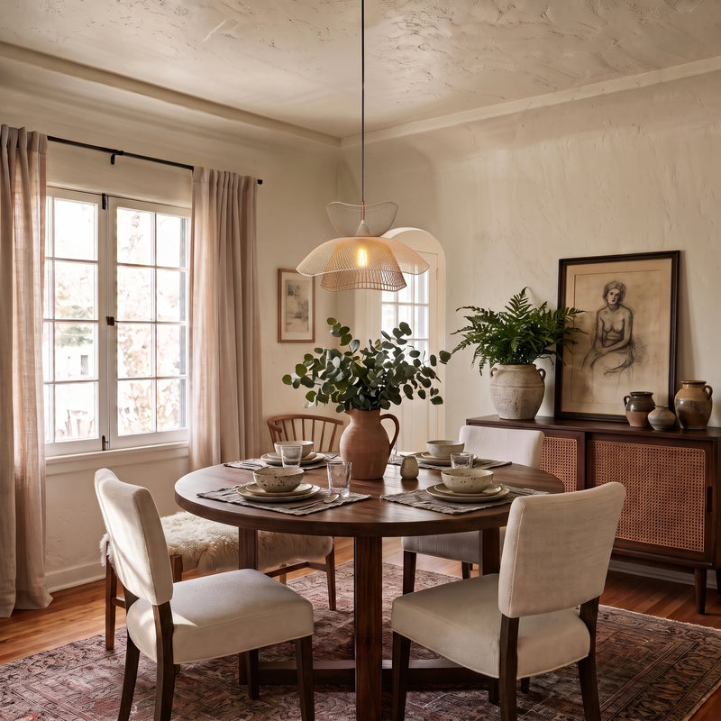 Layered Steel Mesh Bloom Pendant Light