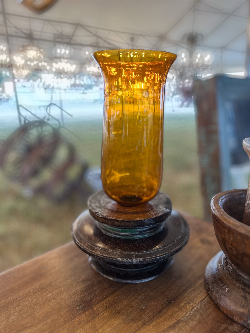Amber Glass Spice Holder Lamp by Studio Vastu