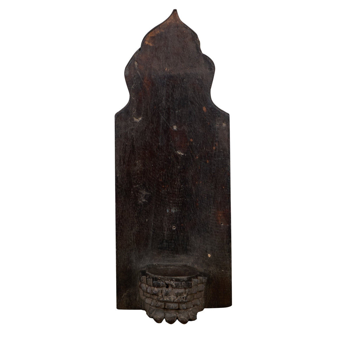 Arched Wood Jharokha-Style Accent Votive Sconce by Studio Vastu
