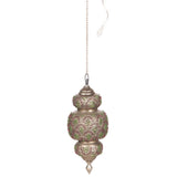 Beaded Filigree Metal Teardrop Pendant Light by Studio Vastu