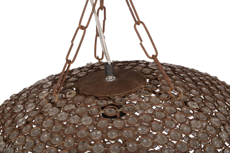 Beaded Glass Orb Pendant Light by Studio Vastu