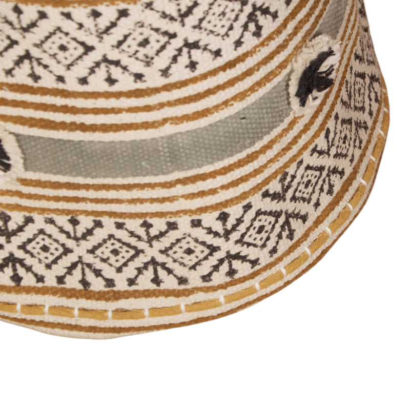 Block Print Cotton Storage Basket by Studio Vastu