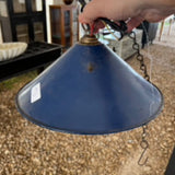 Blue Enameled Metal Pendant Light by Studio Vastu