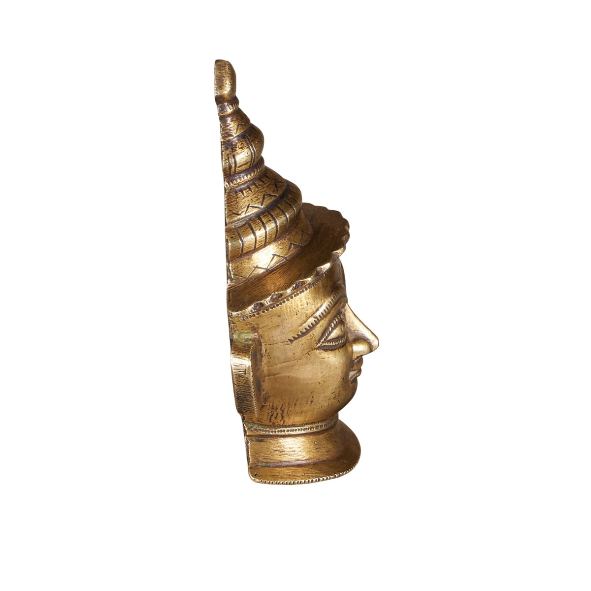 Brass Mukhalingam Head Sculpture by Studio Vastu