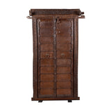 Brass-Studded Teak Haveli Door by Studio Vastu