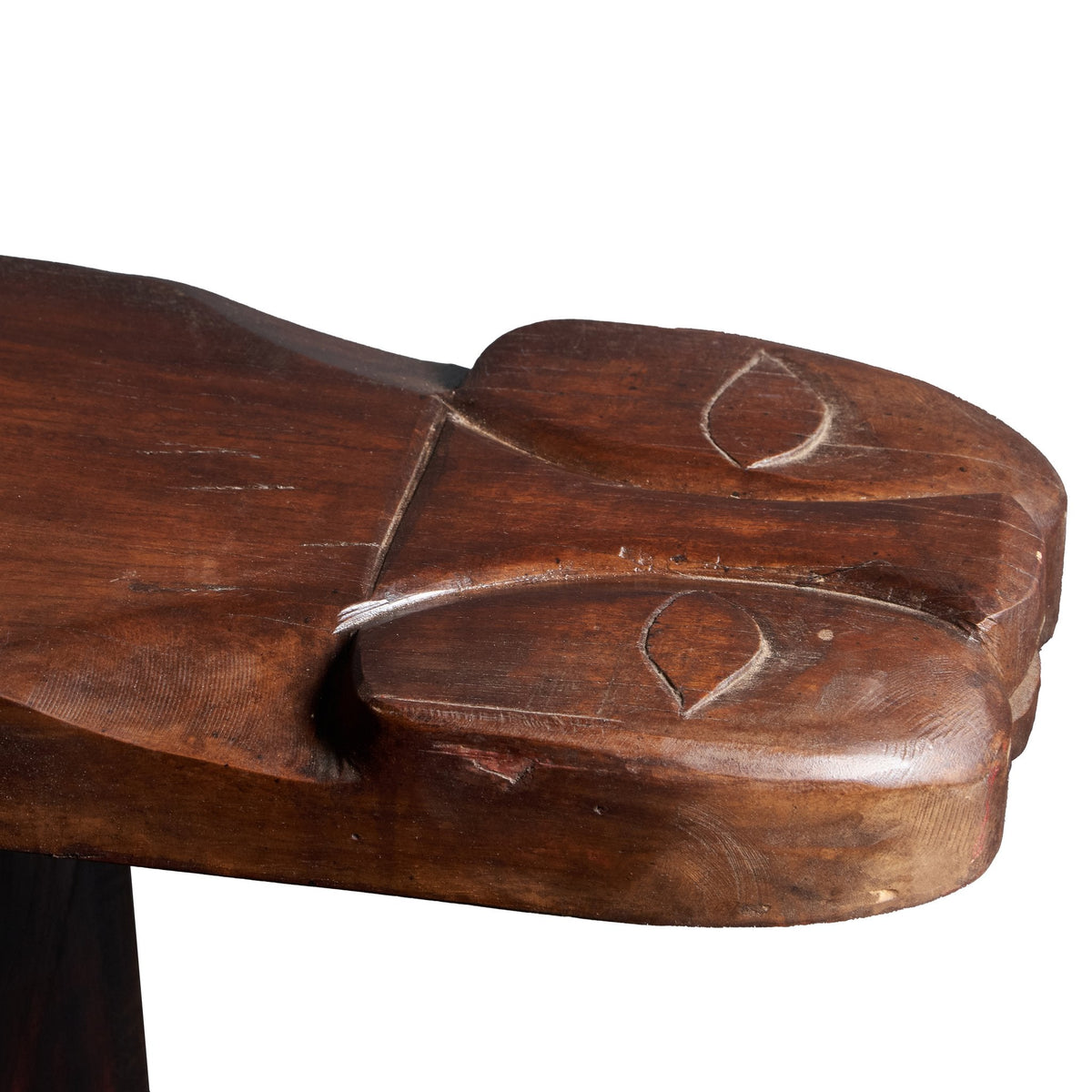 Carved Animal Motif Hardwood Bench by Studio Vastu