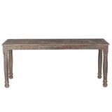 Carved Teak Dining Table by Studio Vastu