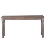Carved Wood Console Table by Studio Vastu