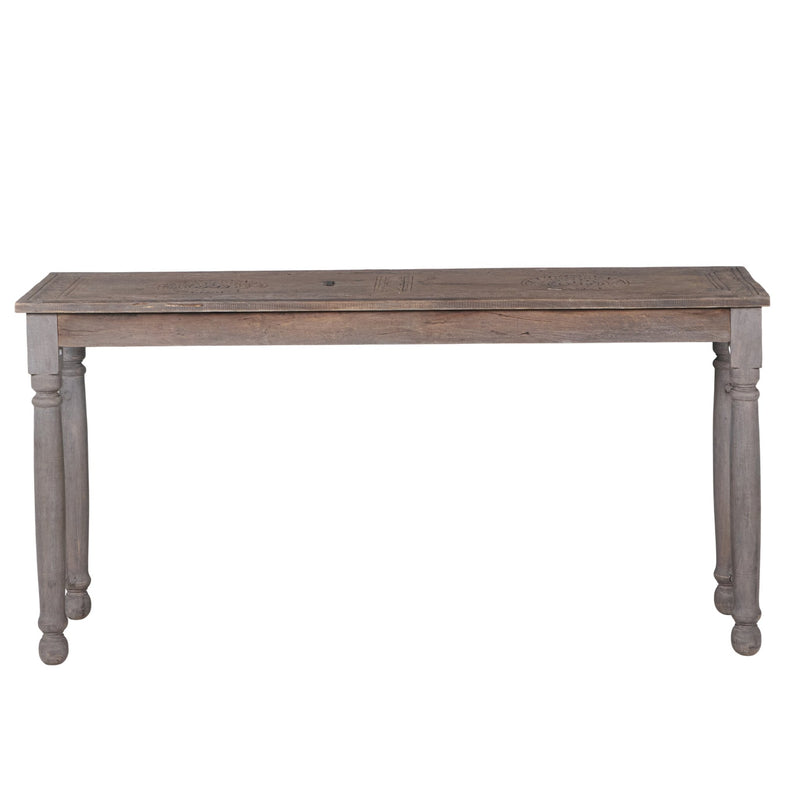 Carved Wood Console Table by Studio Vastu