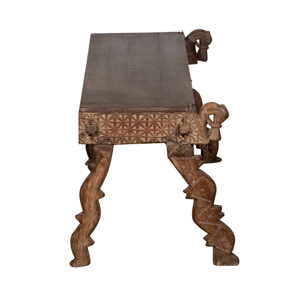 Carved Wood Damchiya Coffee Table by Studio Vastu