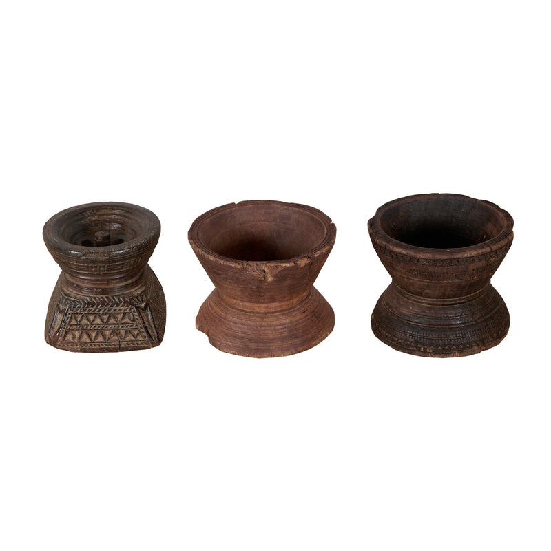 Carved Wood Seeder Vessel by Studio Vastu