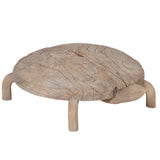 Carved Wood Tortoise Bajot by Studio Vastu