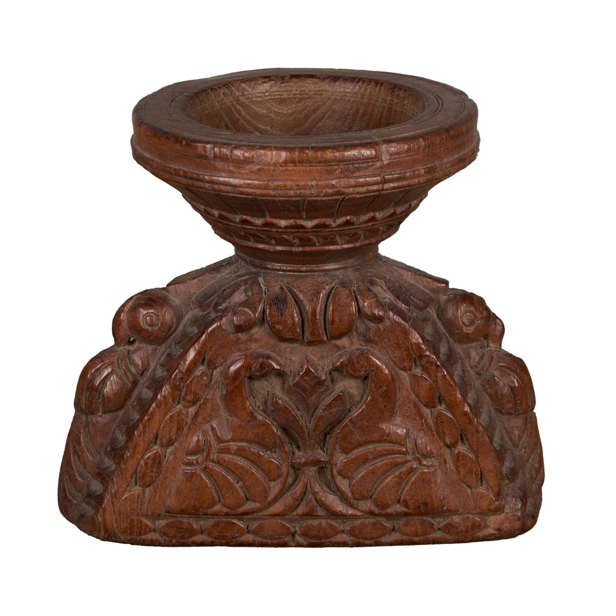 Carved Wooden Grain Seeder Vessels by Studio Vastu