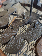 Carved Wooden Paduka Hook by Studio Vastu