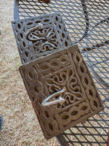 Carved Wooden Wall Hook Panels by Studio Vastu