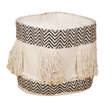 Chevron Tassel Cotton Basket by Studio Vastu
