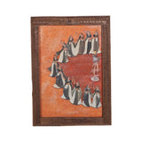 Devotion: Hand-Painted Krishna & Gopi Dance Canvas