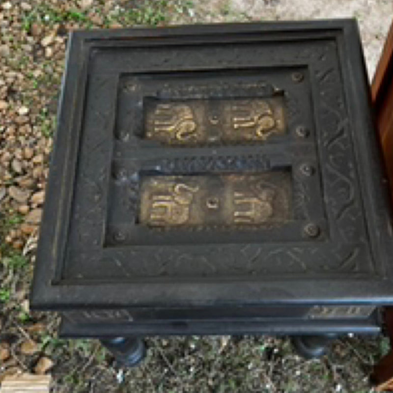 Elephant Motif Bajot Side Table by Studio Vastu