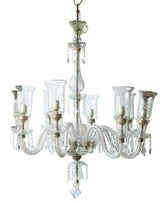 Etched Glass Haveli Chandelier by Studio Vastu