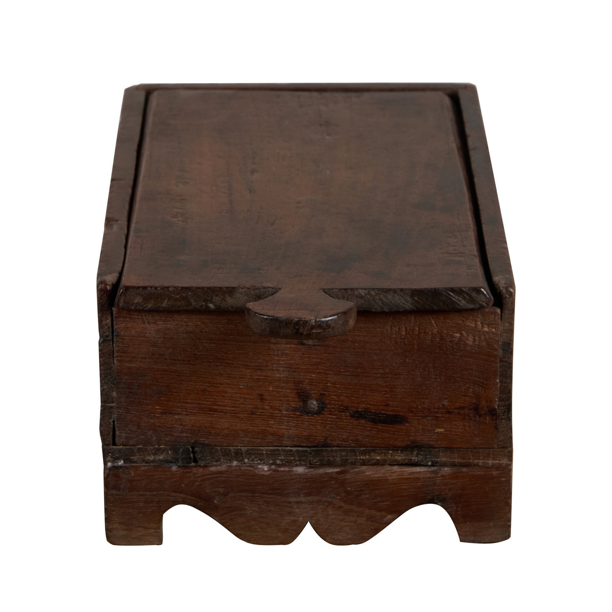 Floral Carved Wooden Spice Box by Studio Vastu