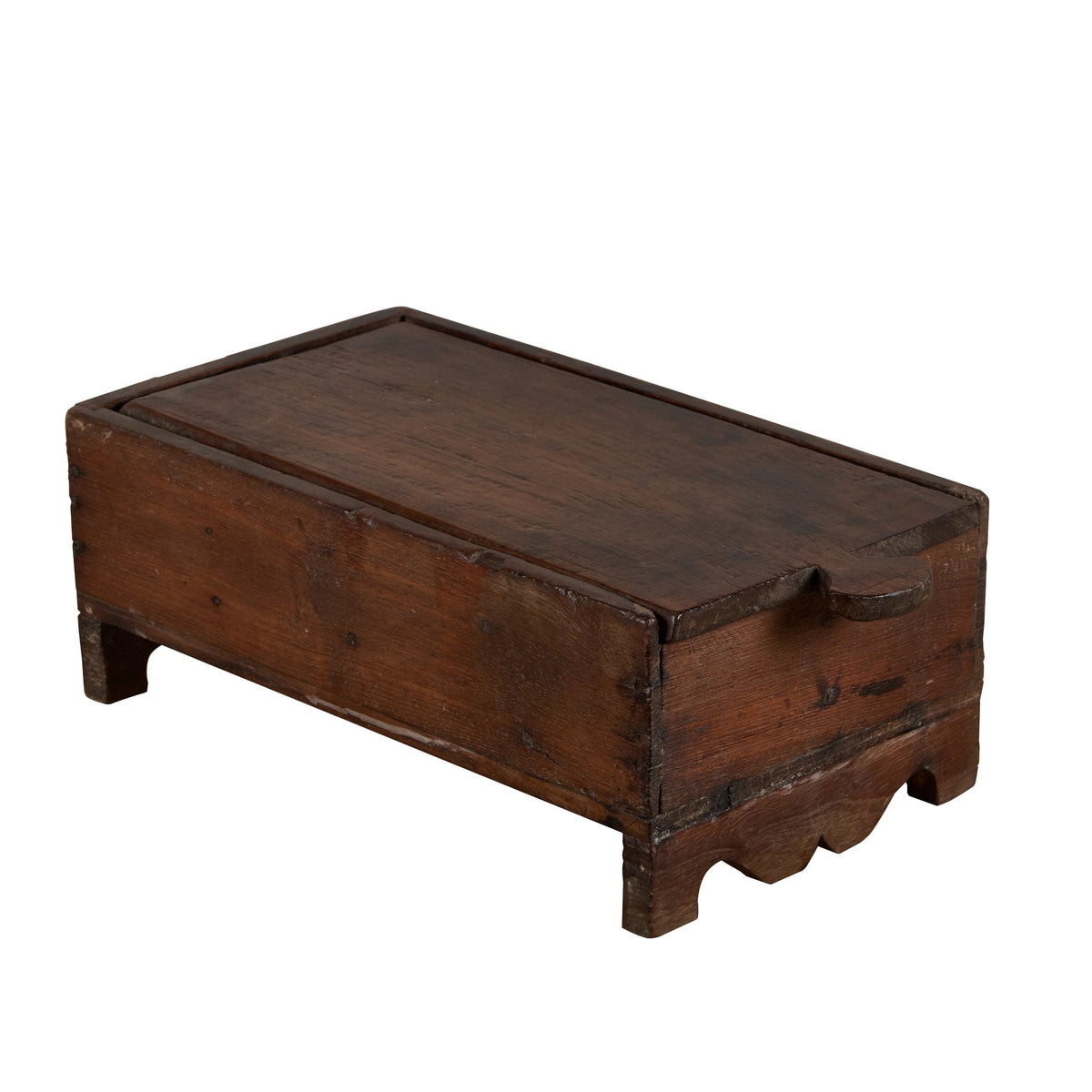 Floral Carved Wooden Spice Box by Studio Vastu