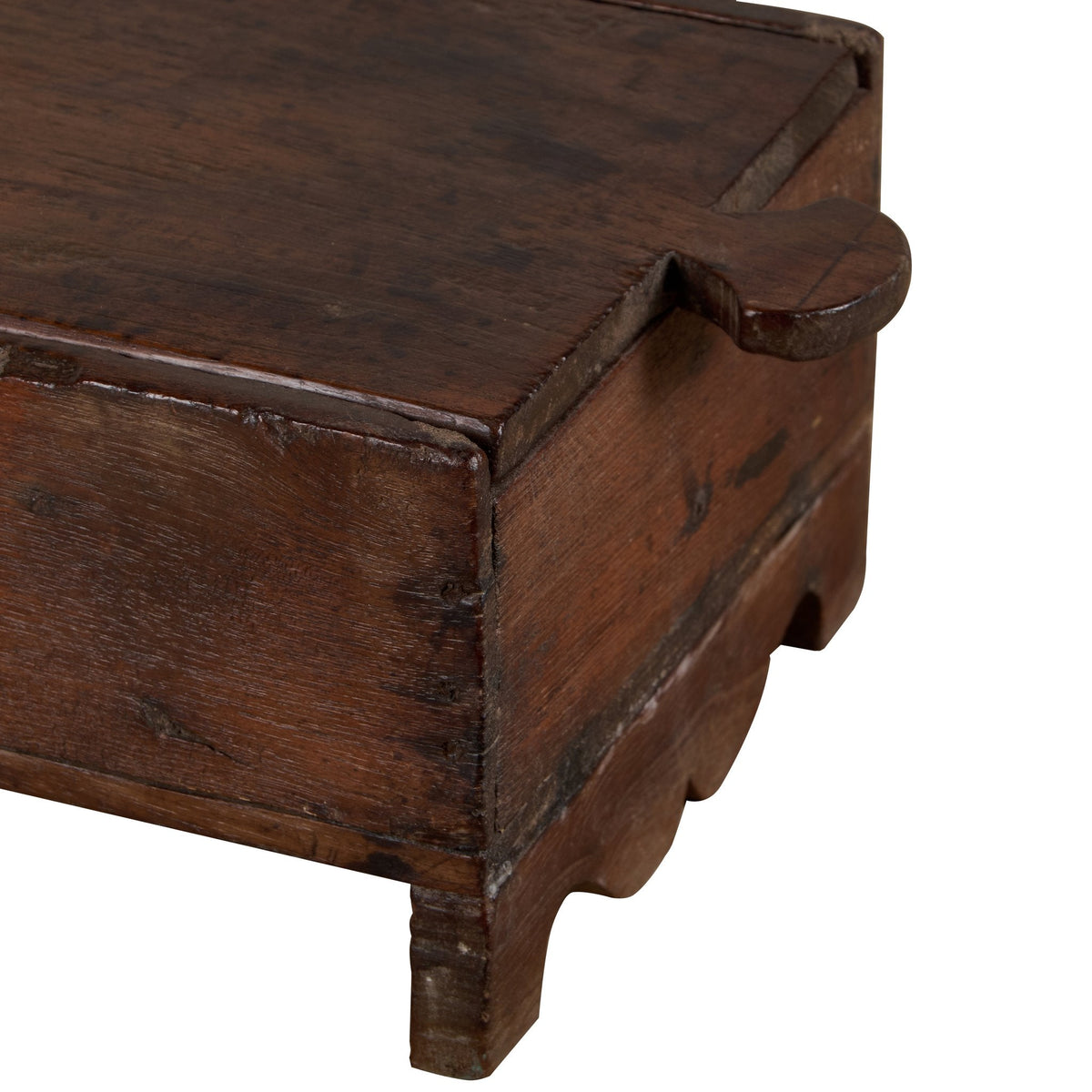 Floral Carved Wooden Spice Box by Studio Vastu