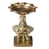 Garuda Brass Lotus Diya by Studio Vastu