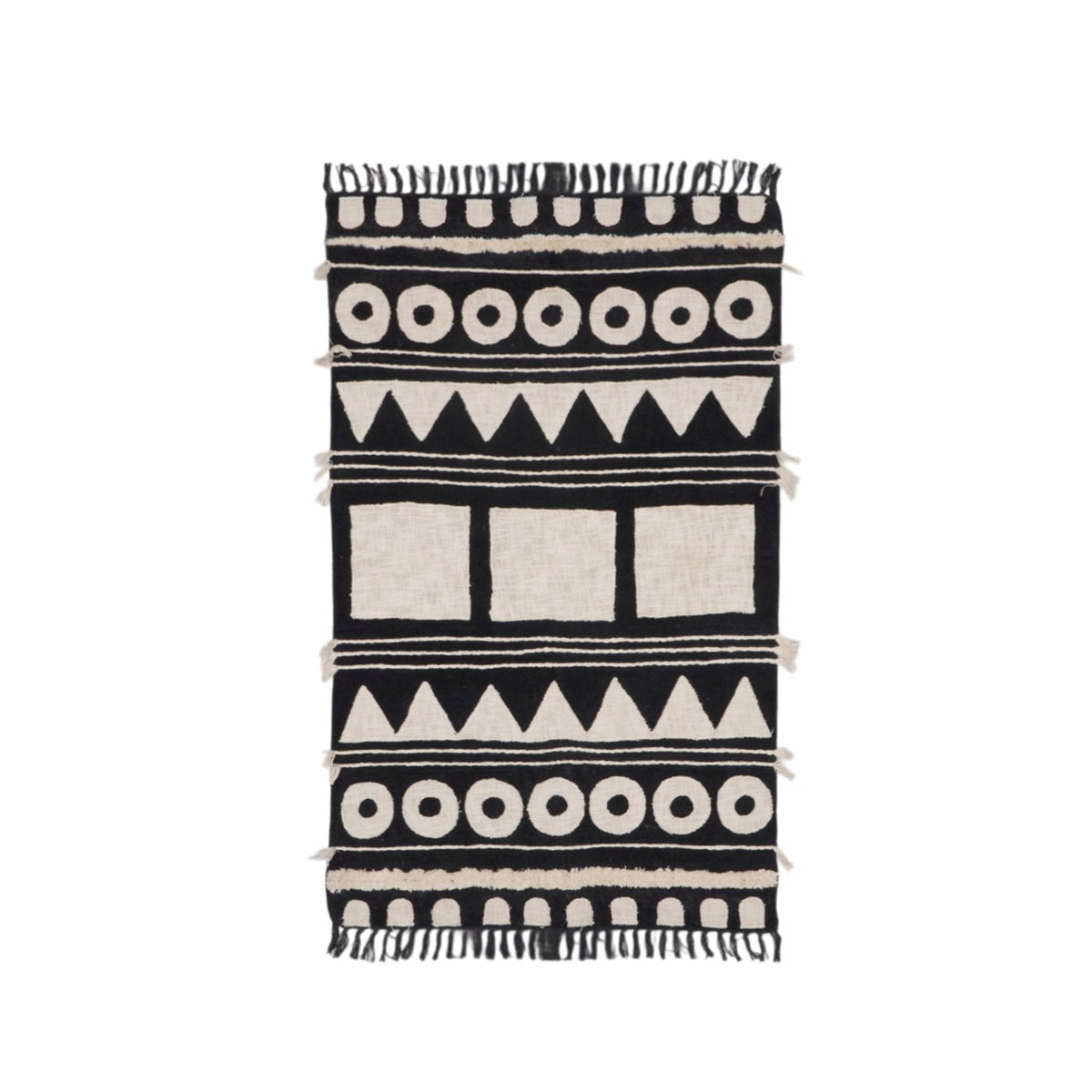 Geometric Cotton Chenille Rug by Studio Vastu