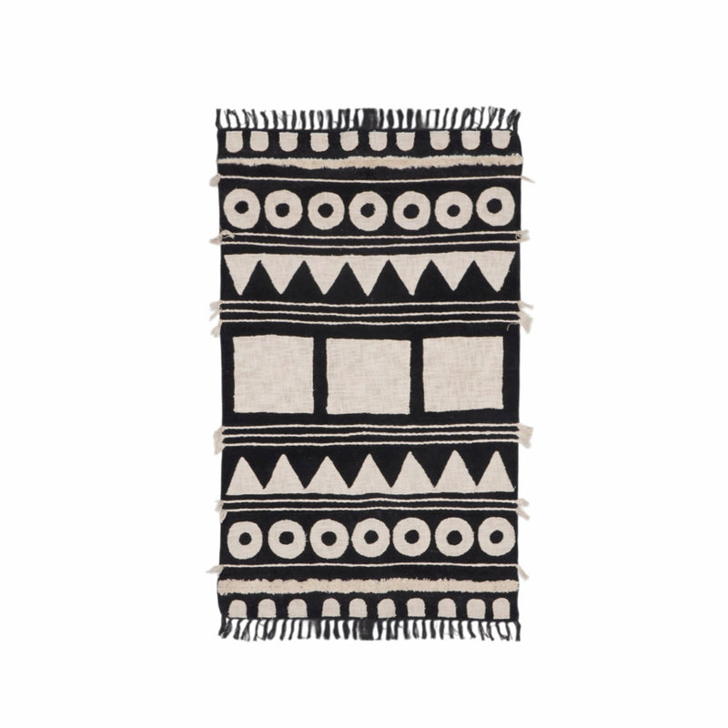 Geometric Cotton Chenille Rug by Studio Vastu
