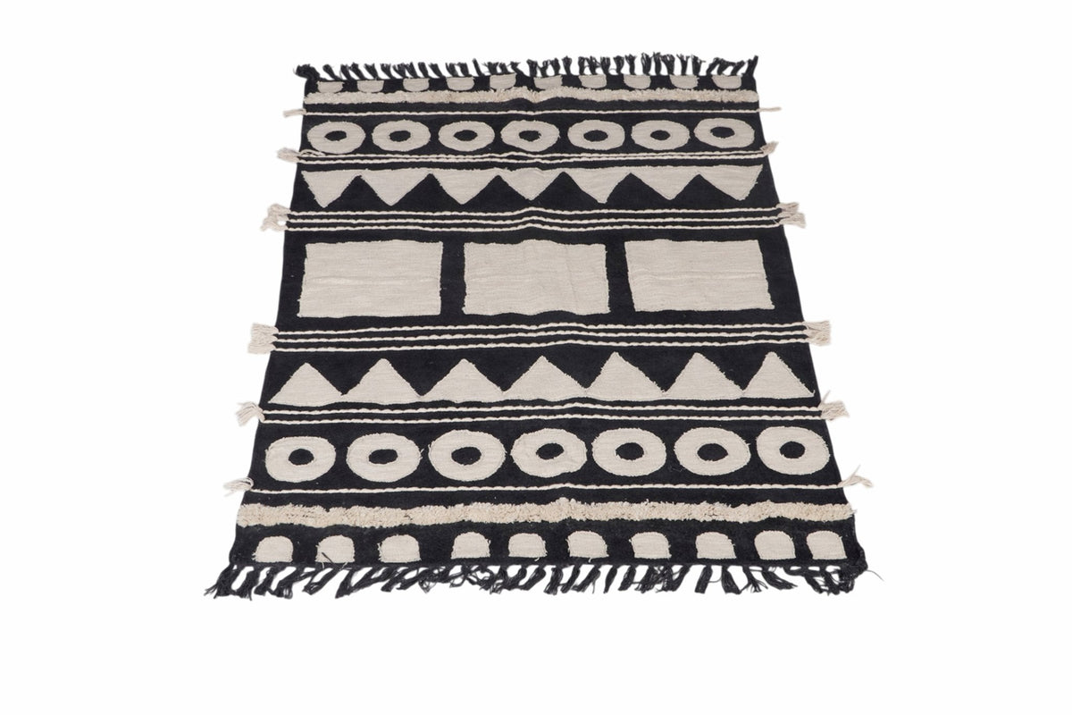 Geometric Cotton Chenille Rug by Studio Vastu