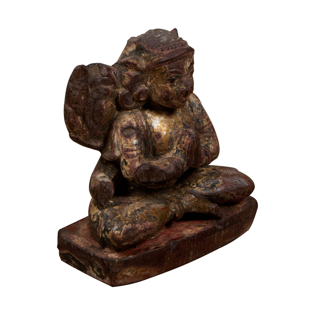 Gilded Wood Deity Statue by Studio Vastu