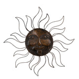 Hammered Brass Sunburst Wall Art by Studio Vastu