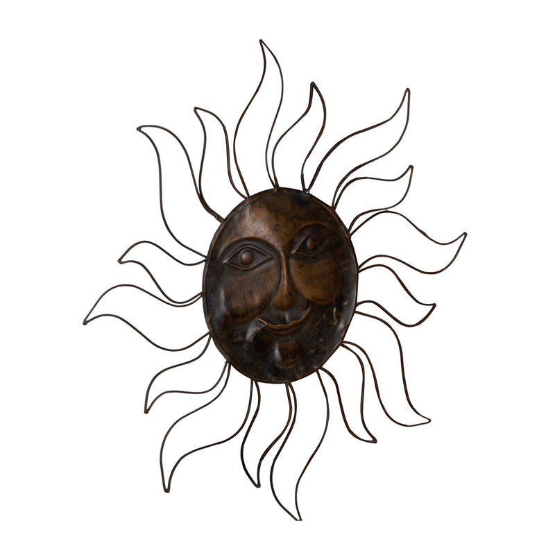 Hammered Brass Sunburst Wall Art by Studio Vastu