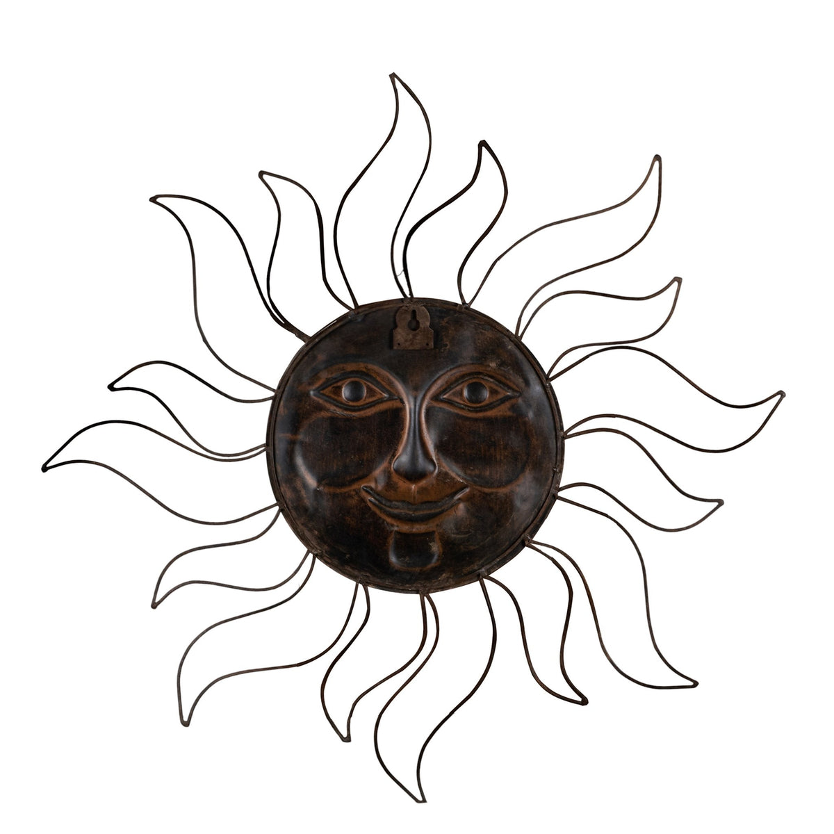 Hammered Brass Sunburst Wall Art by Studio Vastu