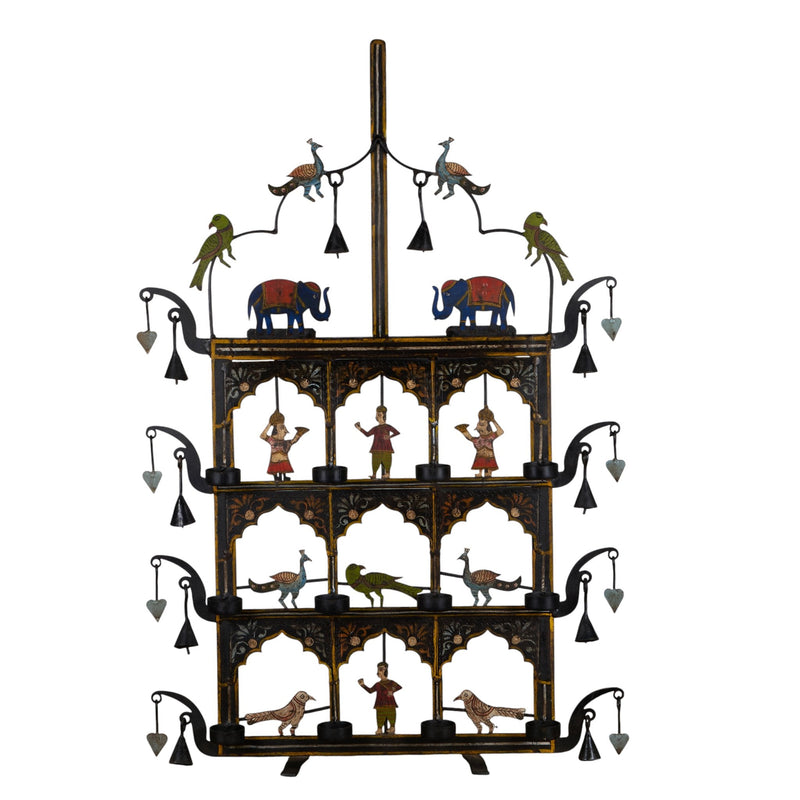 Hand-Painted Iron Jharokha-Style Accent Toran by Studio Vastu