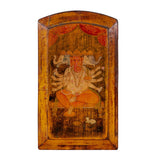 Heramba Ganesha Painted Wood Panel by Studio Vastu