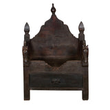 Horse-Motif Wood Singhasan Throne by Studio Vastu