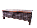 Iron & Tin Inlaid Teak Damchiya by Studio Vastu