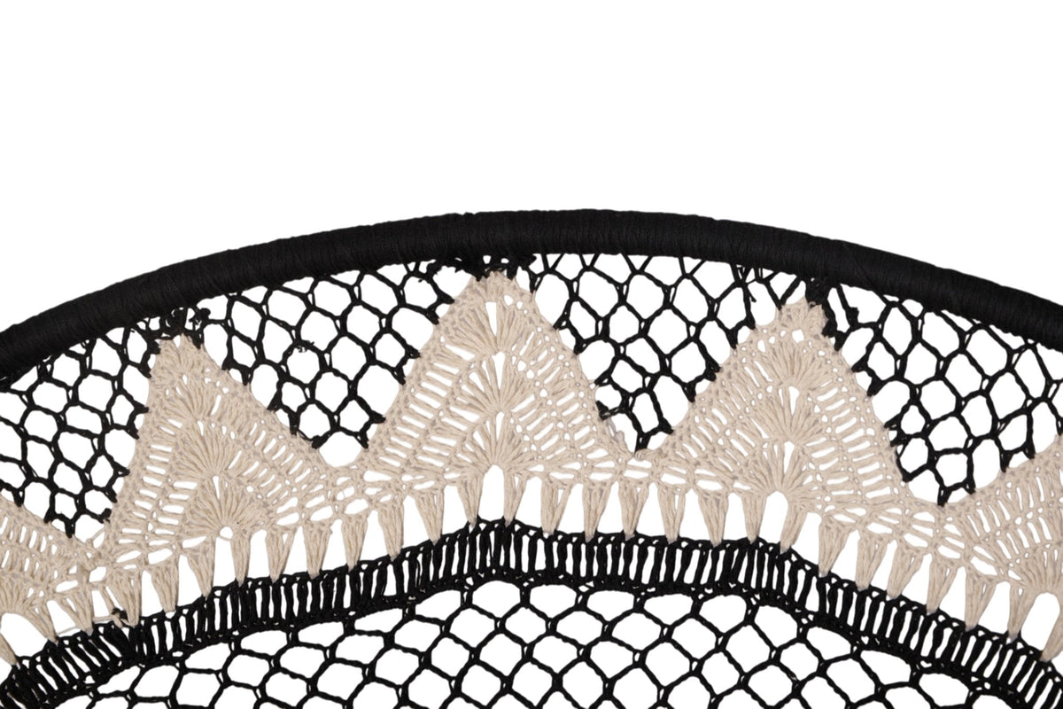 Mandala Cotton Rope and Iron Wall Art by Studio Vastu