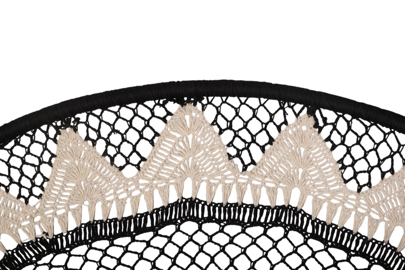 Mandala Cotton Rope and Iron Wall Art by Studio Vastu
